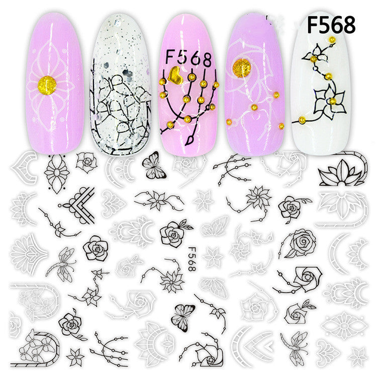 Japanese Three-dimensional 5D Embossed Nail Stickers c6cad5a7 d795 4a14 9e49 6e86176ac011
