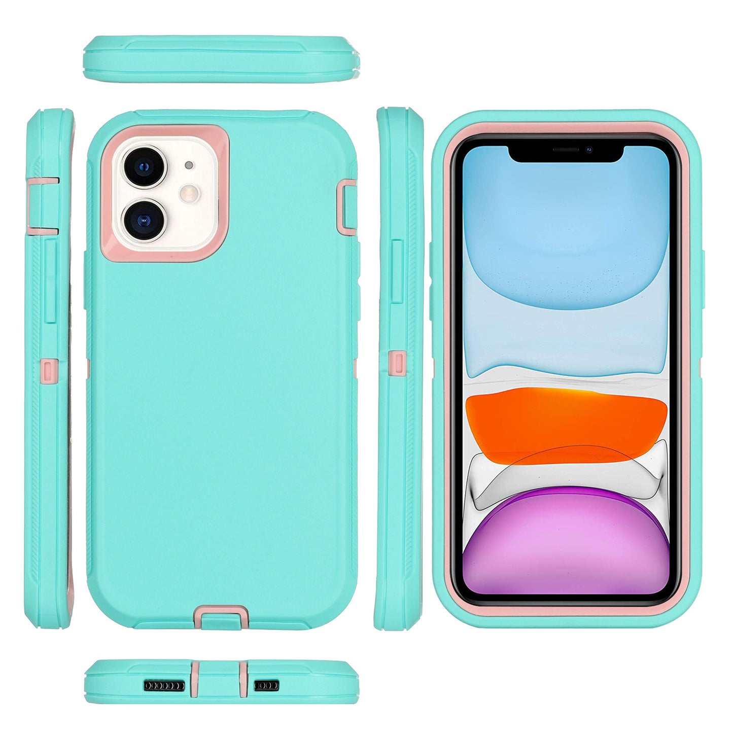 All-inclusive Drop-resistant Three-in-one Hard Case Phone Case - 图片 2