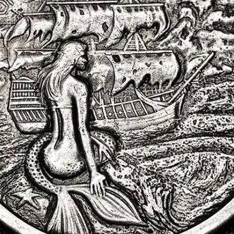 American Pirate 7 Series Morgan Siren Skull Commemorative Coin Factory