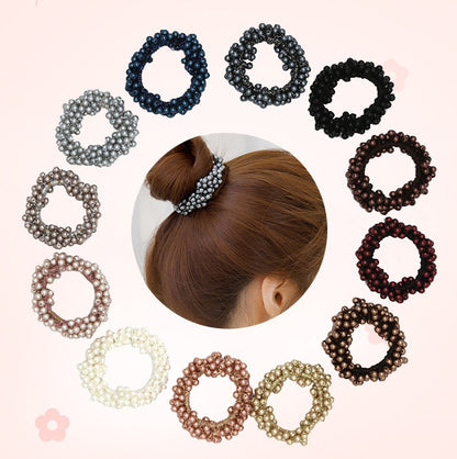 Handmade Crochet Rubber Band Hair Tie Pearl c6ff8bb6 58c1 41df a5d0 262004d0c826