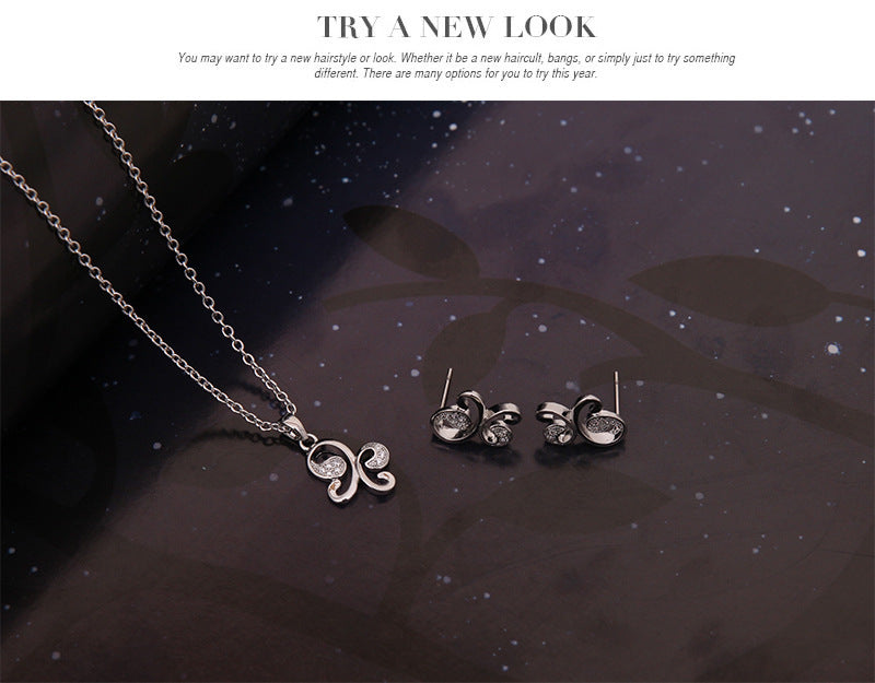 Three-piece Set Of New Butterfly Diamond Jewelry c70d0744 2f6f 4638 9ff2 f1722c0c6c07