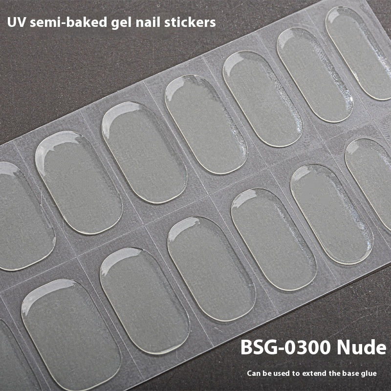 Pure Color UV Gel Nail Sticker Semi-curing Gel Nail Stickers Heating Lamp c71b41cf 756e 4b93 9859 5e4146de3f69 trans