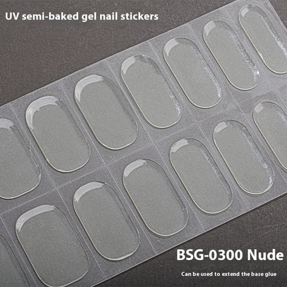 Pure Color UV Gel Nail Sticker Semi-curing Gel Nail Stickers Heating Lamp c71b41cf 756e 4b93 9859 5e4146de3f69 trans