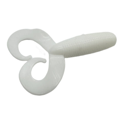4.3g 67mm TPR Large Double Tail Rolled Tail Maggot Luer Soft Lure - HD Wireless Product #12