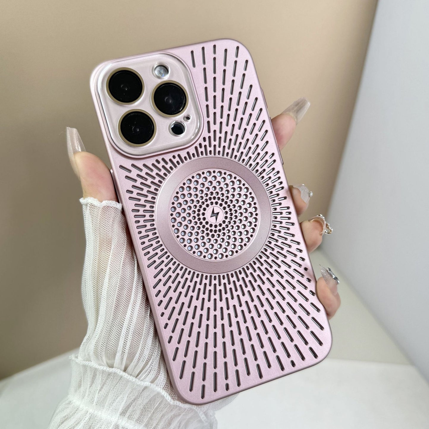 Phone Case Breathable Heat Dissipation Network Shell Magnetic Charging Skin Feeling Protective Cover c7328e70 6039 4ec7 9e8d 