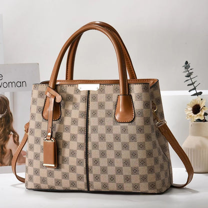 New Printed Tote Portable Shoulder Crossbody Women's Bag Middle-aged Lady Mother High Sense c73334fb 5563 40e1 a83a c10f55314
