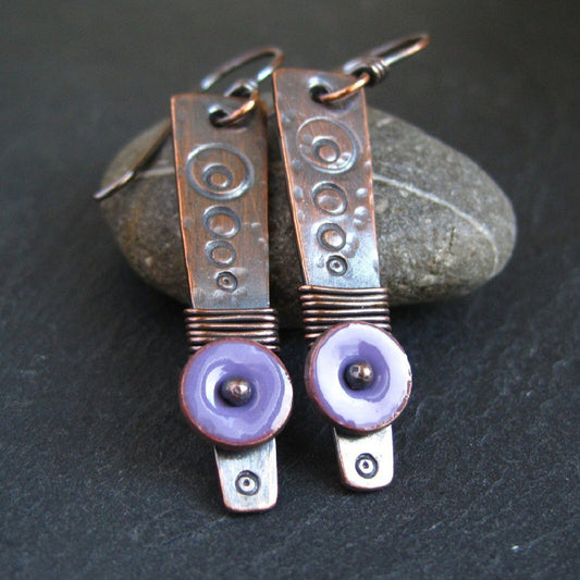Vintage Simi Style Colored Enamel Earrings c76e9946 f7e0 4ed8 a655 da3e64be7e9e