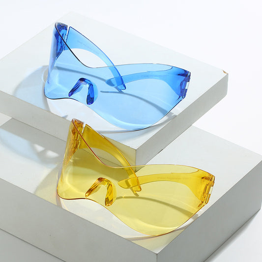 Large Rim Sunglasses Women's Fashion Y2g Millennium Rimless Riding Sunglasses Men's Cross-border Amazon Hot c78a3d52 a9a2 4e5