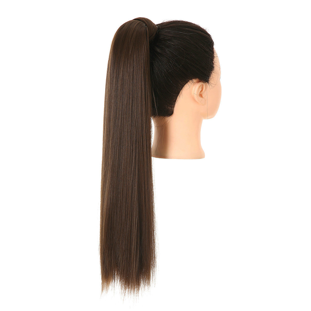 Long Straight Hair Ponytail High Temperature Matte Silk Velcro Winding Wig c799d5ef b5c6 43a6 ad7c b03da6d43b43