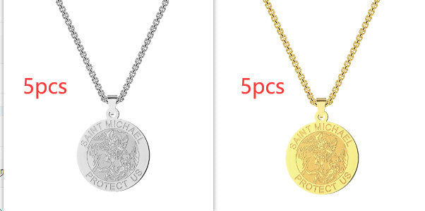 Medal Necklace Gold And Silver Michael Necklace c7cc9b7b 6adc 40eb a6fe a624c84cbdc0