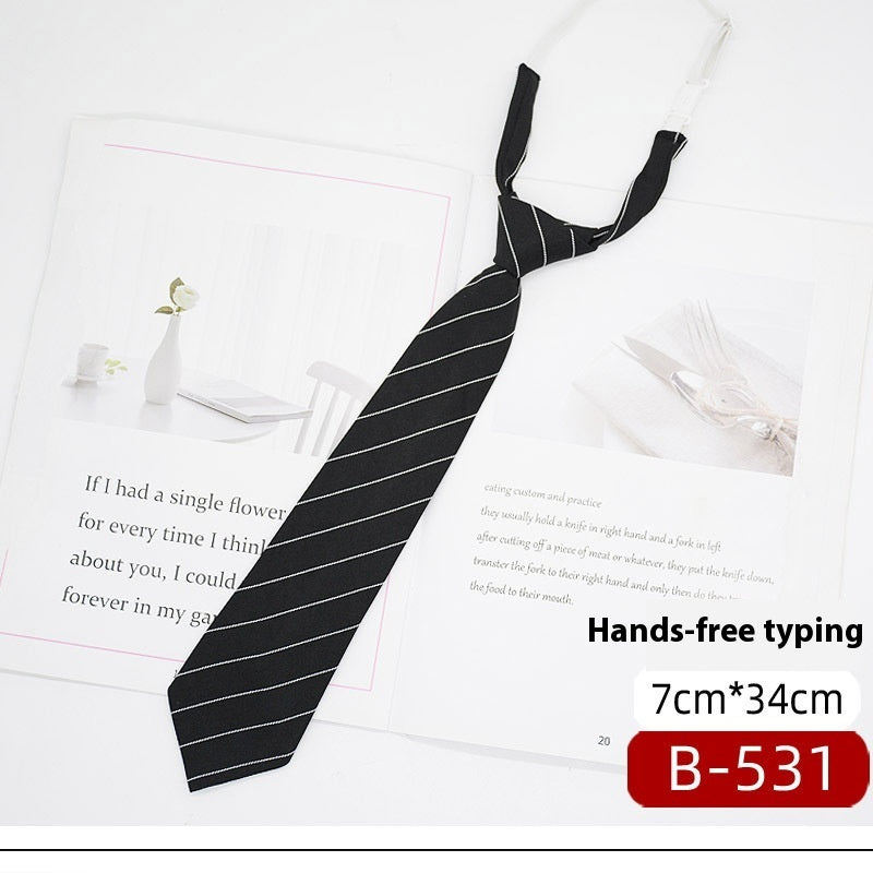JK Tie Black Gray Plaid Striped Girl Bow c7ce1cd5 b732 4be7 8feb 60a48122cd1e trans