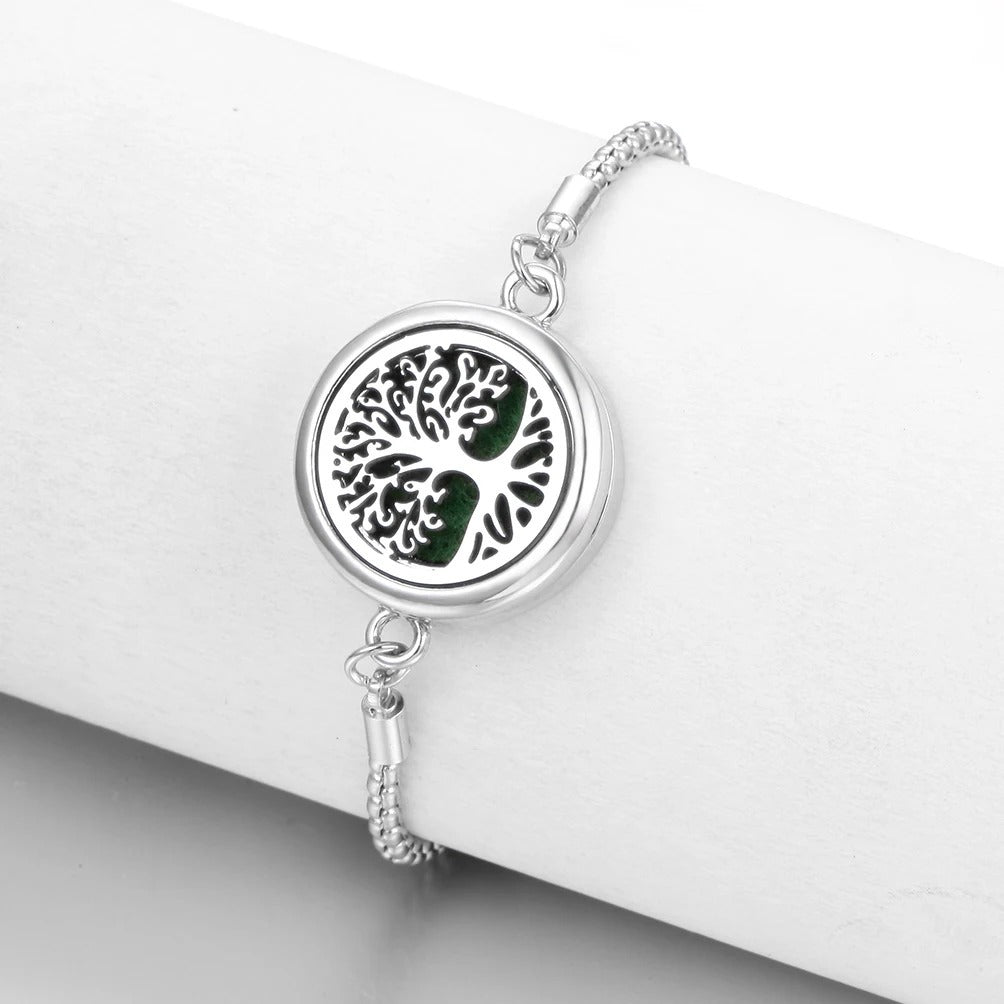 Lucky Tree Aromatherapy Oil Stainless Steel Alloy Bracelet c7d11496 cd30 4f69 8704 6de9745c9c8a