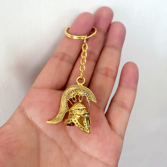 Retro 3D Stereo Roman Warrior Helmet Pendant Keychain c7d43dde b553 4c15 aa6b 2d351bc31954