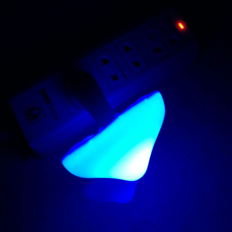 LED Night Light Mushroom Wall Socket Lamp EU US Plug Warm White Light-control Sensor Bedroom Light Home Decoration c7d8695d 1