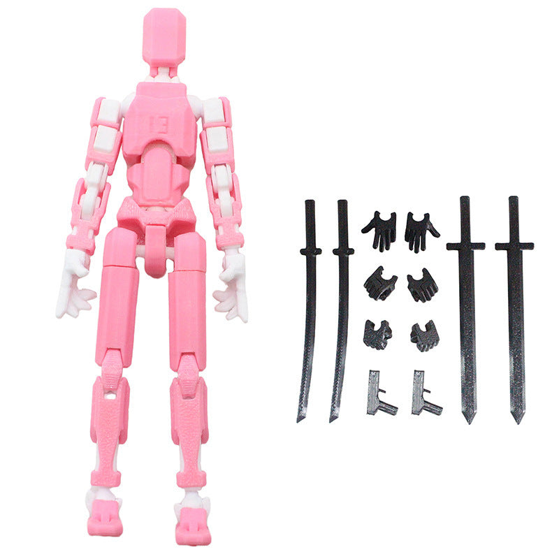 3D Printing More Than Movable Joint Doll Lucky 13 Full Body Movable Robot - HD Wireless Product #15