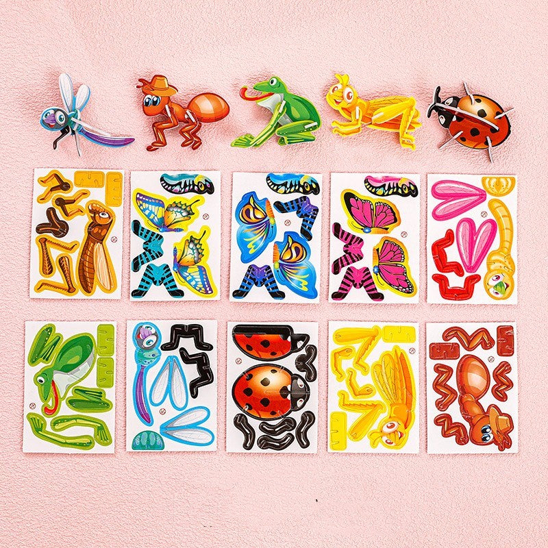 Cartoon Dinosaur 3D Puzzle Model Children DIY Handmade c840f3a4 7380 423e a17a 79562473182e