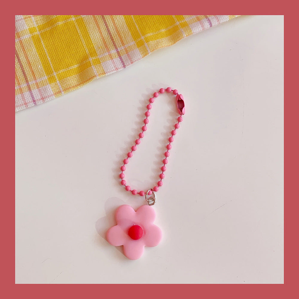Fashion Colorful Flower Shape Pendant Keychain c85ec196 19de 4160 aced af594dc3e447