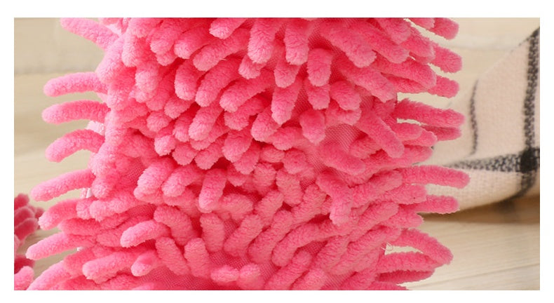 New Fluffy Striped Lazy Floor-scrubbing Slippers c8607168 57c5 402f acf9 6cc875c8b40f