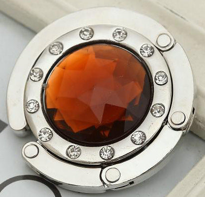 Portable And Practical Folding Crystal Bag Hanger c8607a29 a753 4094 b47d 4ae5c5967c01