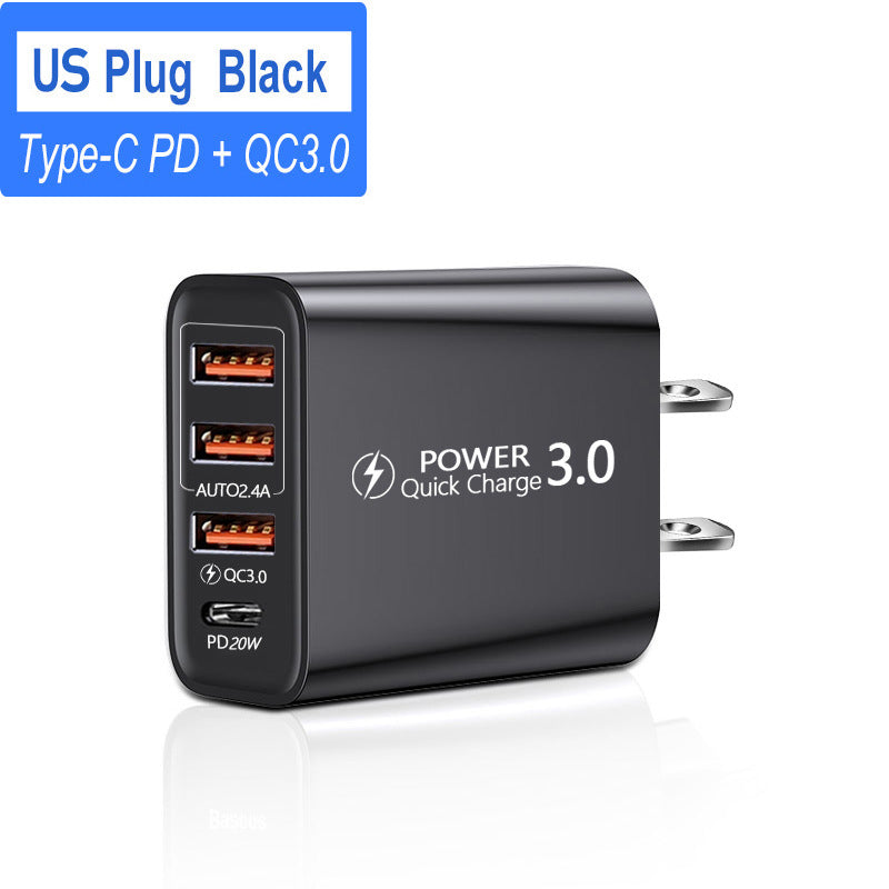 U.S. And European 3USB Mobile Phone Adapter - 图片 8