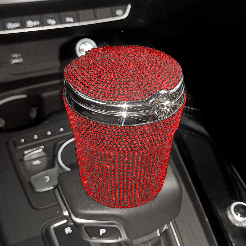 Creative Covered Diamond Inlaid Car Ashtray c879d056 72fa 4e50 ae6c bb2a5a3ffc17