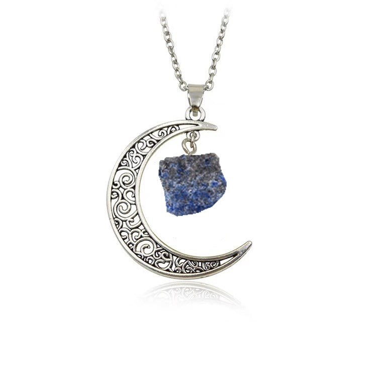 Natural Stone Crystal Necklace Vintage c8856ca3 e266 4e19 9040 4468ce1821e8