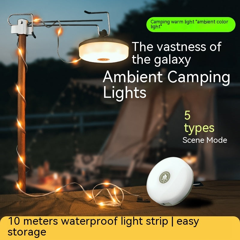 Multifunctional Camping Lantern Rechargeable Outdoor Tent Seven-color Atmosphere String c88aeb32 4a28 4c6b 9d70 efe50ad7ffc5 