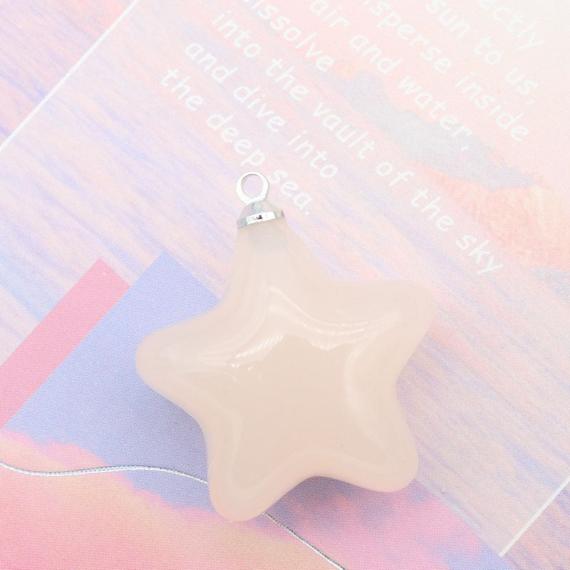 Acrylic Color Jelly Candy Color Three-dimensional Five-pointed Star Pendant c8a5dfc8 1592 49cc b927 575efce53a04