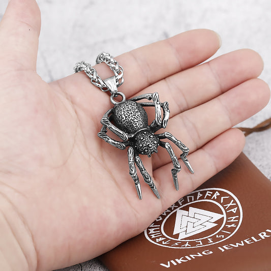 Spider Titanium Steel Pendant Vintage Animal Unisex c8ae47a0 f606 4400 a480 0357814933a0