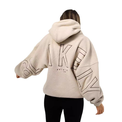 Women's Simple Loose Embroidered Lamb Fleece Coat c8b694f7 fa38 4b85 9abb 4f7434bf1005