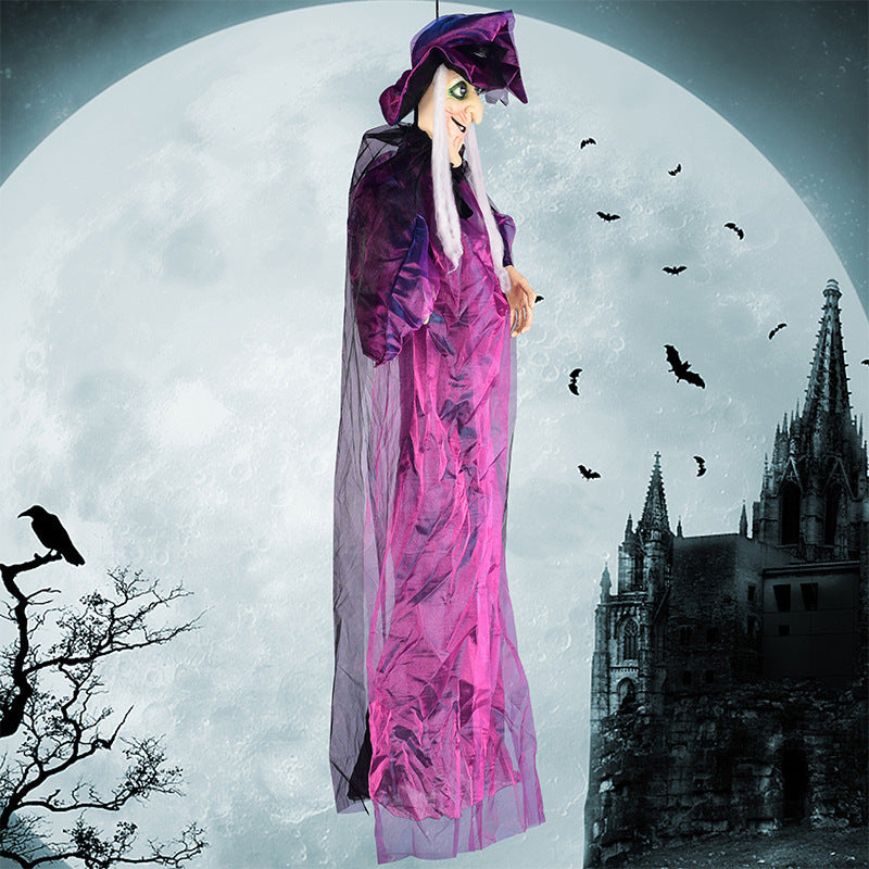 Halloween Voice-activated Horror Electric Witch Toy Ghost Festival Bar Outdoor Decorations Arrangement Props c8b99353 8ce5 4e
