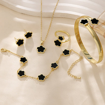 Jewelry Suit Acrylic Bracelet Necklace Ring Stud Earrings c8ba9c0f caf0 4c21 b2ba f51246e6c3be