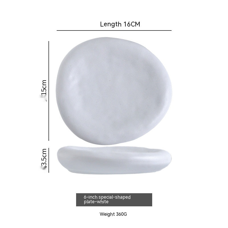 Irregular Ceramic Plate Japanese Creative Dinner Plate c8d00f57 7a4d 49a3 89ce 3eaad2d0dd4d fine