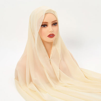 Lazy Chiffon Convenient Headscarf Magnetic Buckle Fixed c8d35f11 b32d 4c5c b1b8 09dcf2ada14f