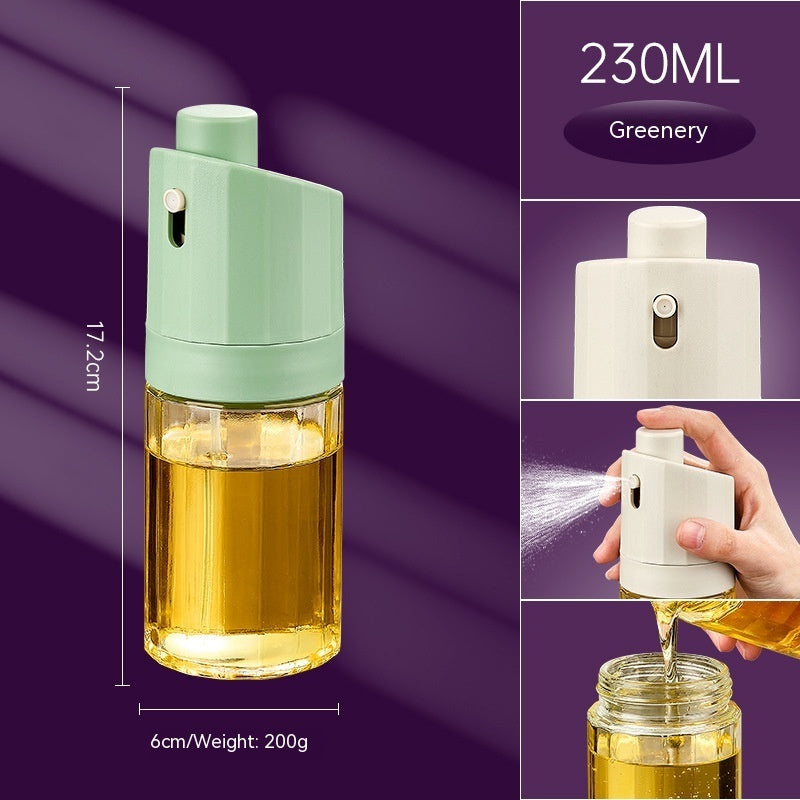 Kitchen Gadget 2-in-1 Glass Oil Bottle Press Oil Dispenser Barbecue Fuel Injector c8d3b3a9 ebb9 479f 8a17 4b6d7cf2ec41 trans