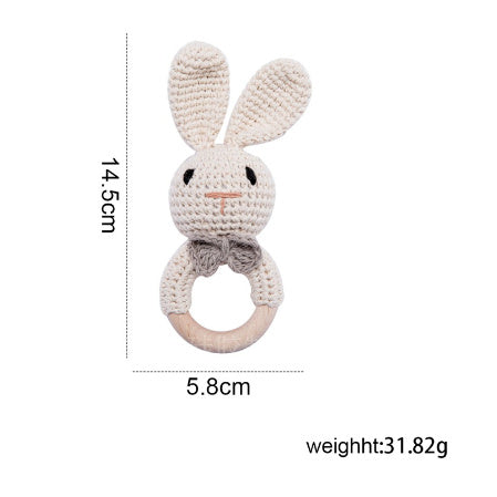 Baby Rattle Hand Woven Cartoon Animal Bracelet Newborn Soothing Doll c8d56694 acfe 4d01 af1a 0dfe47dab1a2