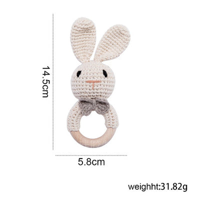 Baby Rattle Hand Woven Cartoon Animal Bracelet Newborn Soothing Doll c8d56694 acfe 4d01 af1a 0dfe47dab1a2