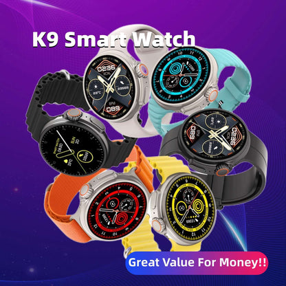 New K9 Smart Watch 1.39 Round Screen Encoder True Screw Clip Wireless Charging NFC Offline And Payment Function c8e843f7 b44f
