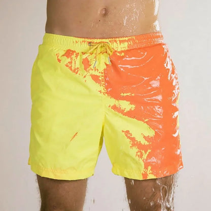 Magical Change Color Beach Shorts Summer Men Swimming Trunks Swimwear Swimsuit Quick Dry bathing shorts Beach Pant