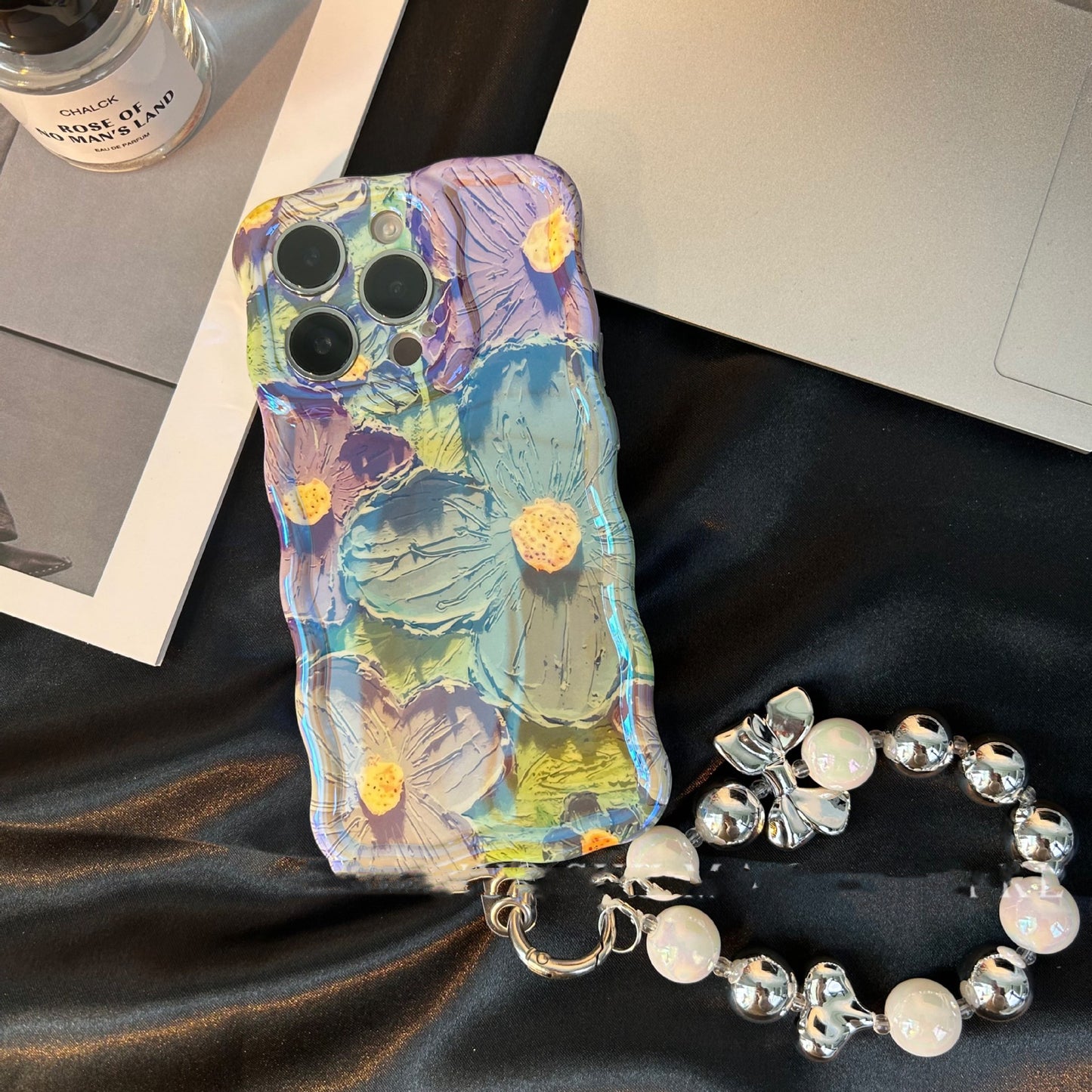Retro Oil Painting Phone Case Blu-ray Flowers Shockproof Case For Iphone 13 12 13pro 14pro 13 Pro Max Silicone Phone Cover c9