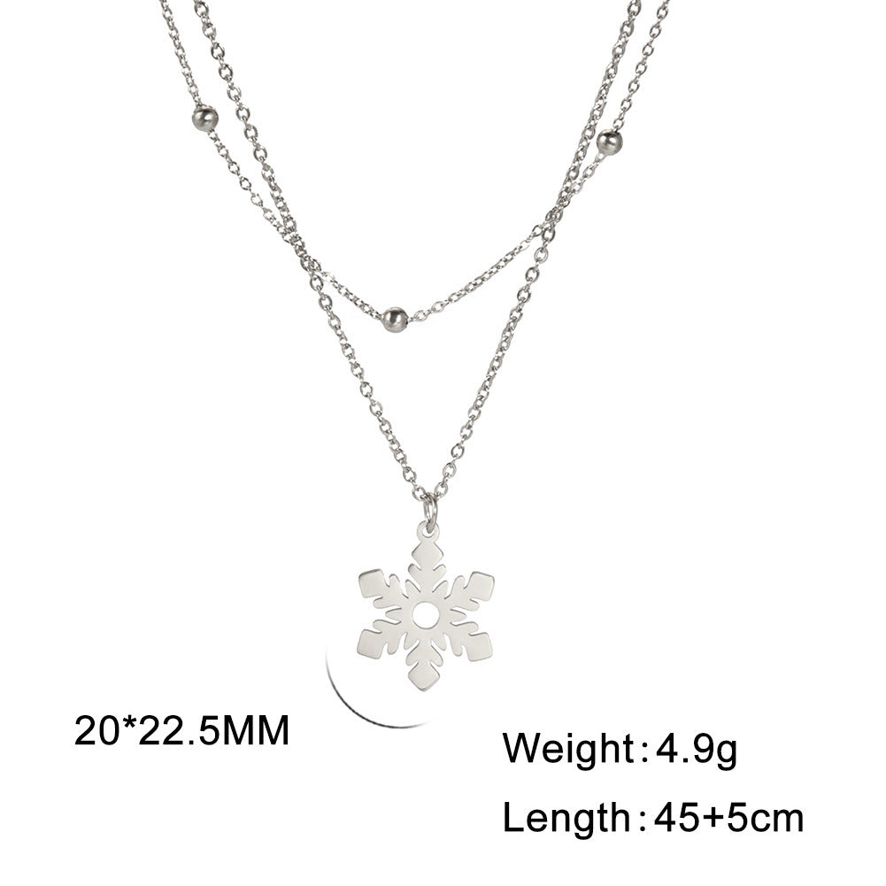 Fashion Sweet Elegance Exquisite Stainless Steel Titanium Steel Necklace c919eebc 8f4a 46dc a221 d8ca98d7675c