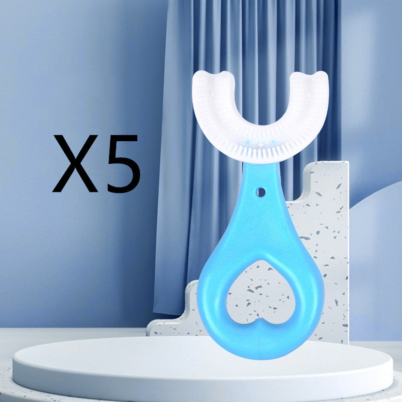 Children's U-shaped Food Grade Soft Rubber Toothbrush c9343c8d f76b 4de9 b24d e1b7e98f2a7c