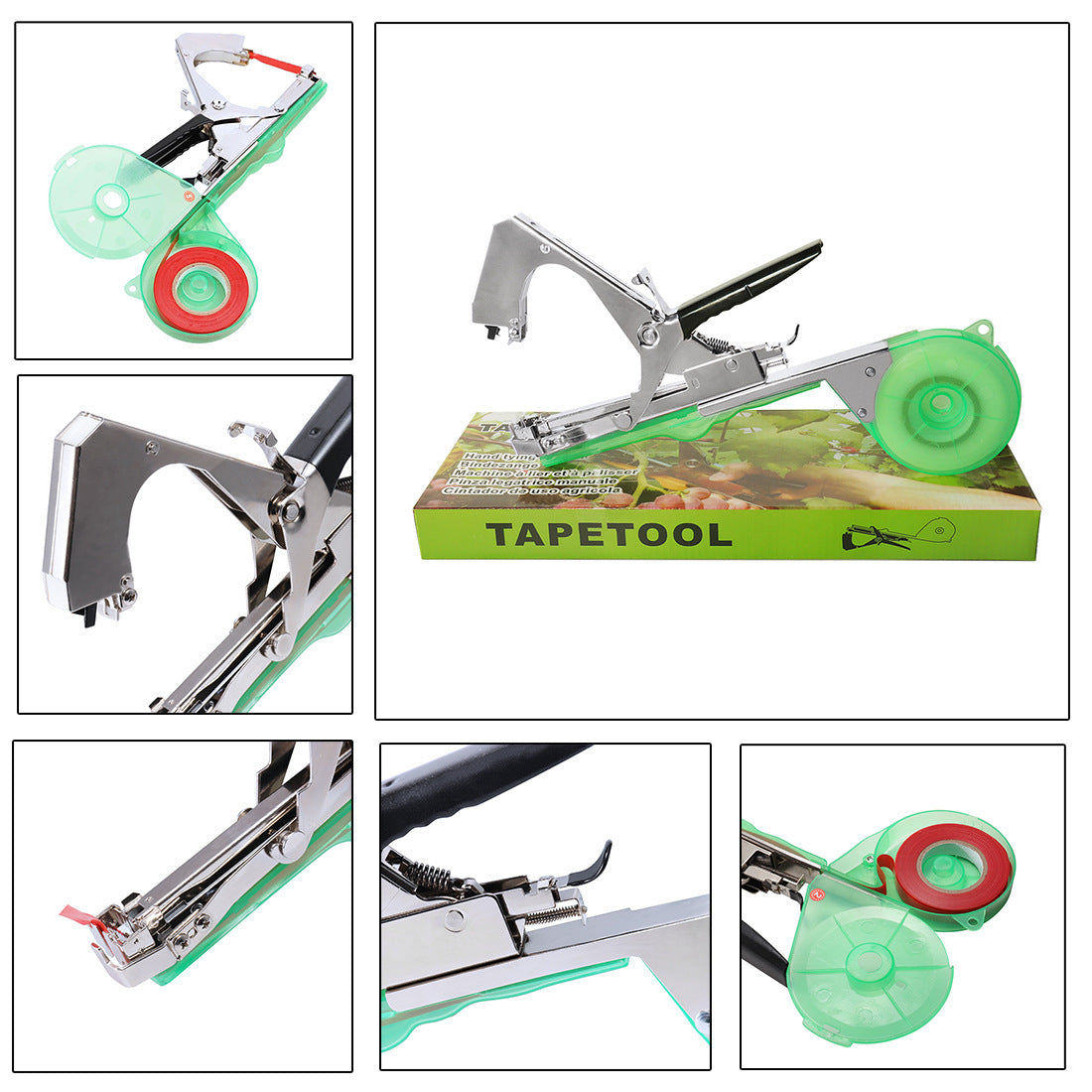 Orchard Branch Binding Machine Accessories Tomato Cucumber Ending Device Set Vine Binding Machine Knot 10 Bandage 1 Box Nail 