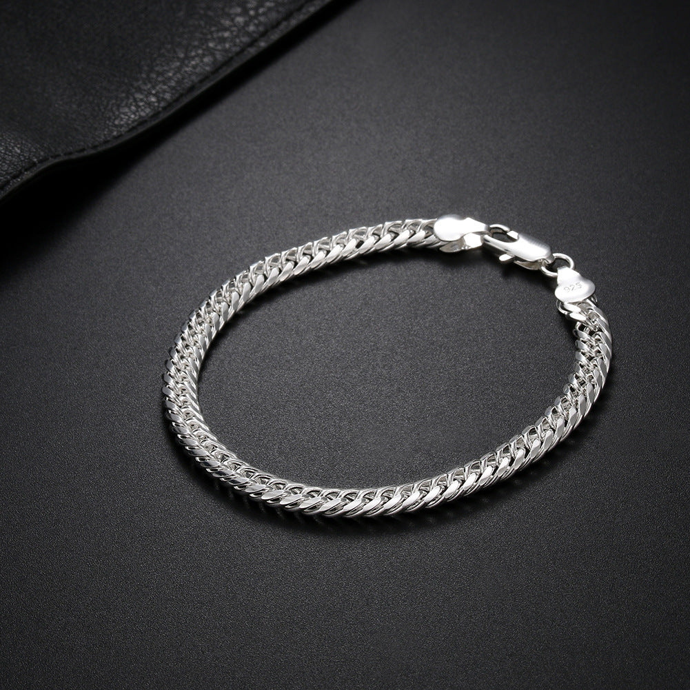 Women's Fashion 18K Silver Plated 6MM Full Side Bracelet c95c7af3 f929 490d 96ec 5a750a6cf1e5 1398a64b 3beb 4737 ac12 7856cff