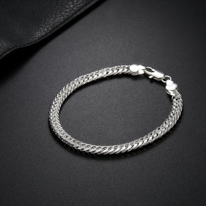 Women's Fashion 18K Silver Plated 6MM Full Side Bracelet c95c7af3 f929 490d 96ec 5a750a6cf1e5 1398a64b 3beb 4737 ac12 7856cff