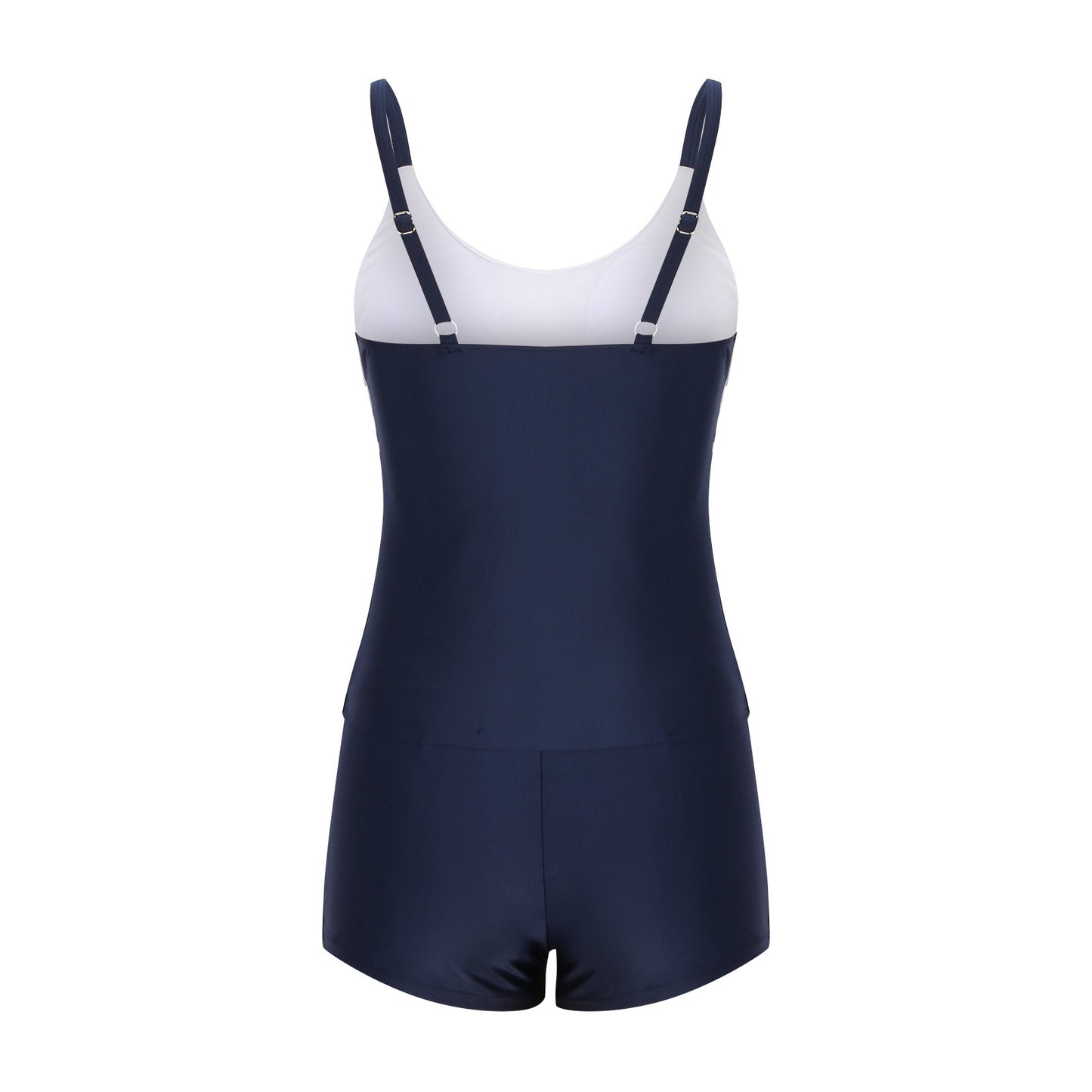 Ladies Conservative Stripe Boyshorts Split Fashion Swimsuit c966a3ad 3d87 4e40 adf2 9a66a54a5518
