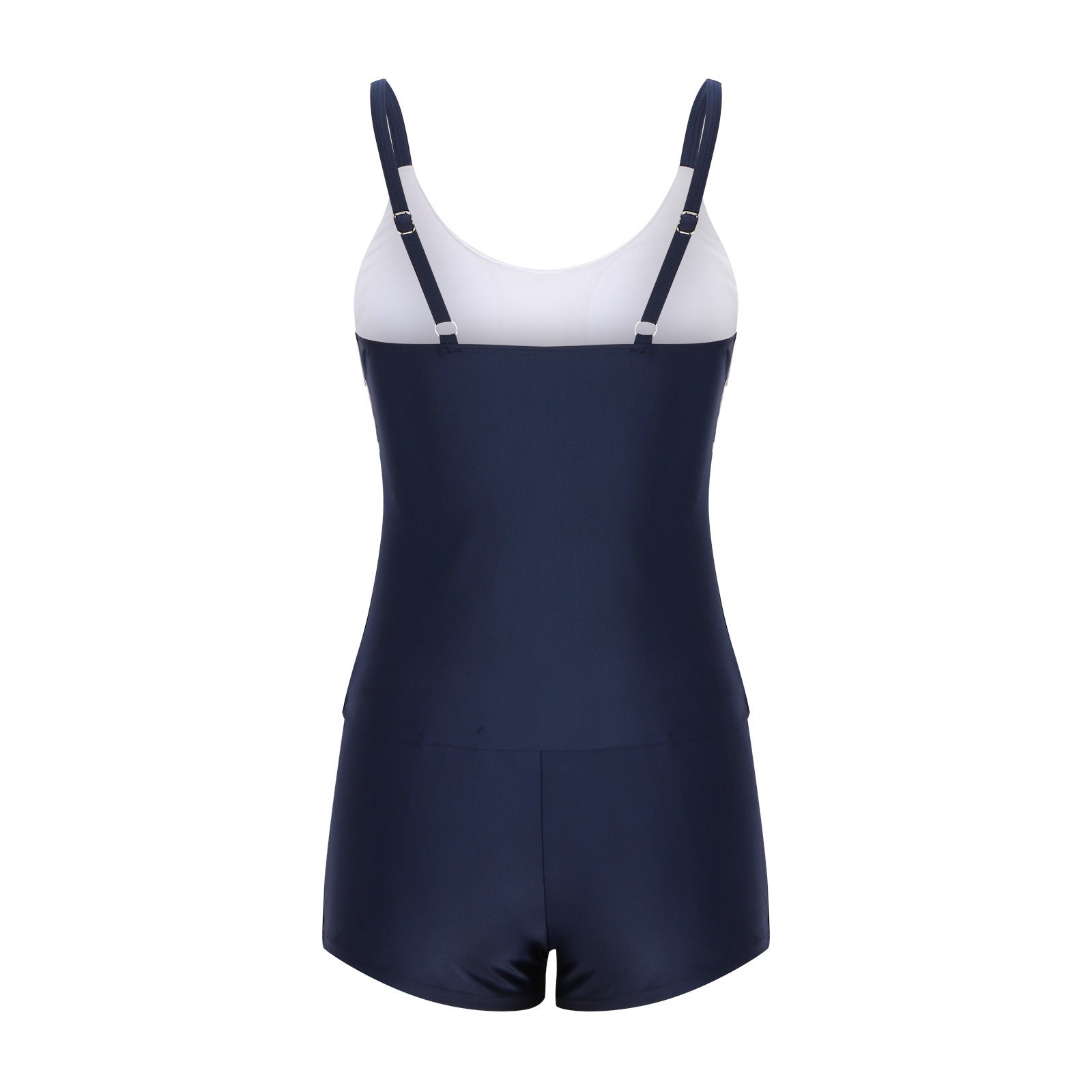 Ladies Conservative Stripe Boyshorts Split Fashion Swimsuit c966a3ad 3d87 4e40 adf2 9a66a54a5518