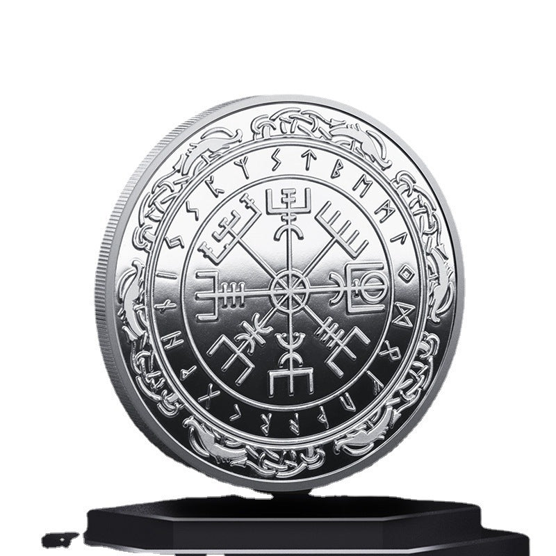 Viking Lunavin Aoding Logo Compass Commemorative Coin c979ee07 00f7 4844 8a72 4c1c48fa9c5d