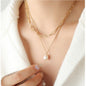 Women's Double-layer Pearl Pendant Clavicle Necklace c97cd41f 0d6e 46b8 b18b a01d91b1b733
