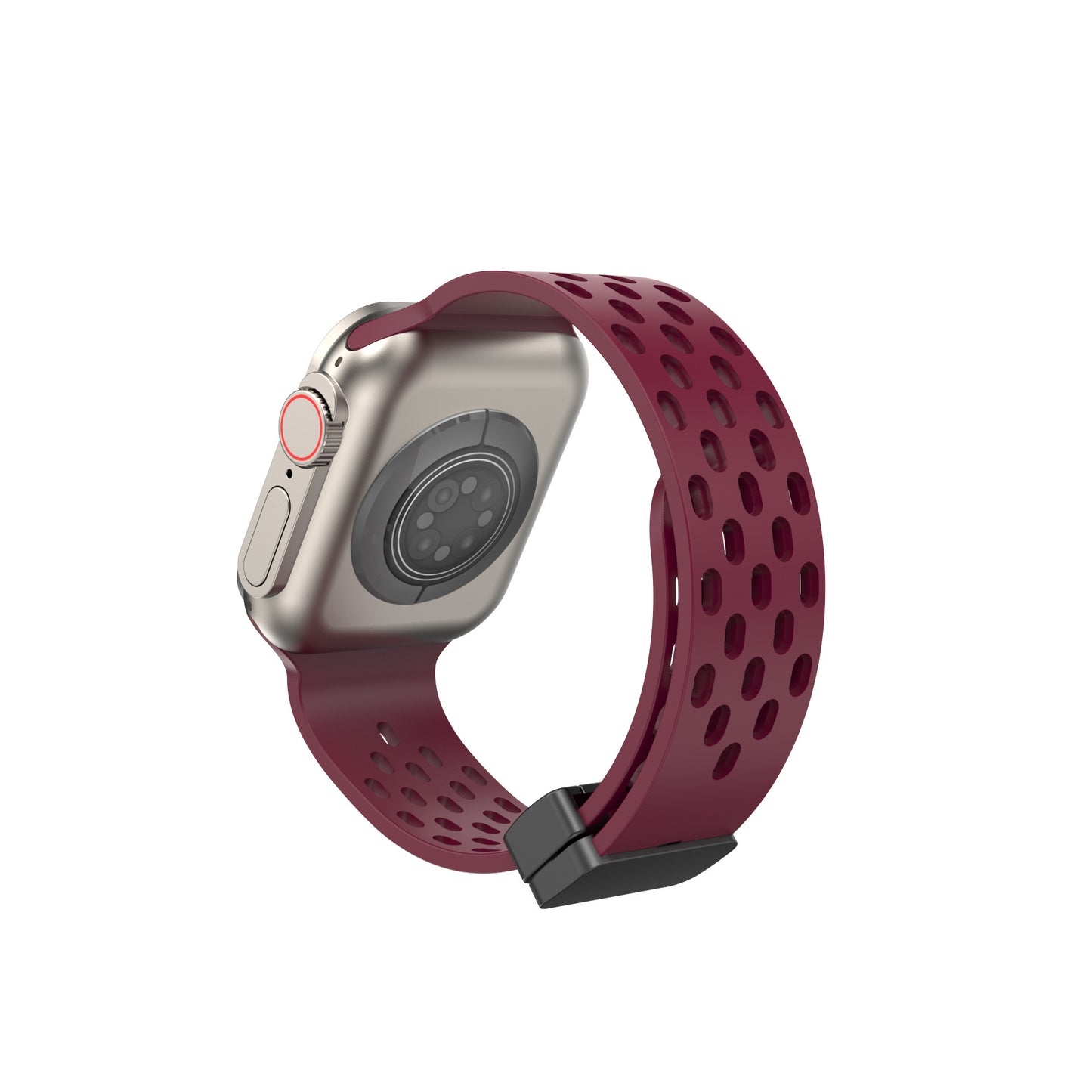 Watchs8 Universal Hole Ventilation Magnetic Suction Silicone Strap c98e833a 493f 4209 b0c7 c58a1f4ba247